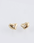 BRIGHT HEART EARRINGS · VERMEIL AND DIAMOND small