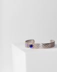 REPTILIA MINI CUFF · SILVER AND NATURAL GEMSTONES