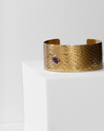 REPTILIA MEDIUM CUFF · VERMEIL AND NATURAL GEMSTONES