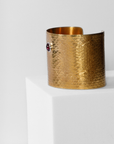 REPTILIA MAXIMA CUFF · VERMEIL AND NATURAL GEMSTONES