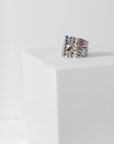 REPTILIA RING · SILVER AND NATURAL STONES