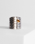 REPTILIA RING · SILVER AND NATURAL STONES