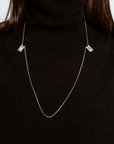 Collier BE GRATEFUL : Argent sterling recyclé et pierre précieuse naturelle