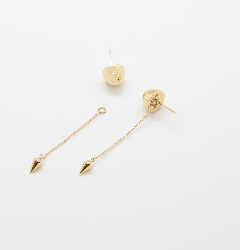 CONIC ADD-ON Earrings: Yellow gold