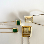 GEMSPOWER Medium Amulet:  Yellow gold and Gemstone