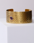 REPTILIA MEDIUM CUFF · VERMEIL AND NATURAL GEMSTONES
