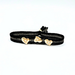 LES AMOURS bracelet: Golden vermeil hearts