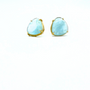 GEMSPOWER SIMPLICITY Earrings large: 18k yellow gold