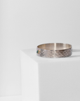 REPTILIA MINI CUFF · SILVER AND NATURAL GEMSTONES