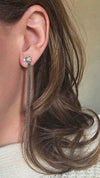 STARRY NIGHT ADD-ON Earrings: Yellow gold and Black Rhodium silver