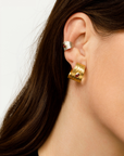 REPTILIA EARCUFF · SILVER AND NATURAL GEMSTONES