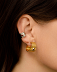 REPTILIA EARCUFF · SILVER AND NATURAL GEMSTONES