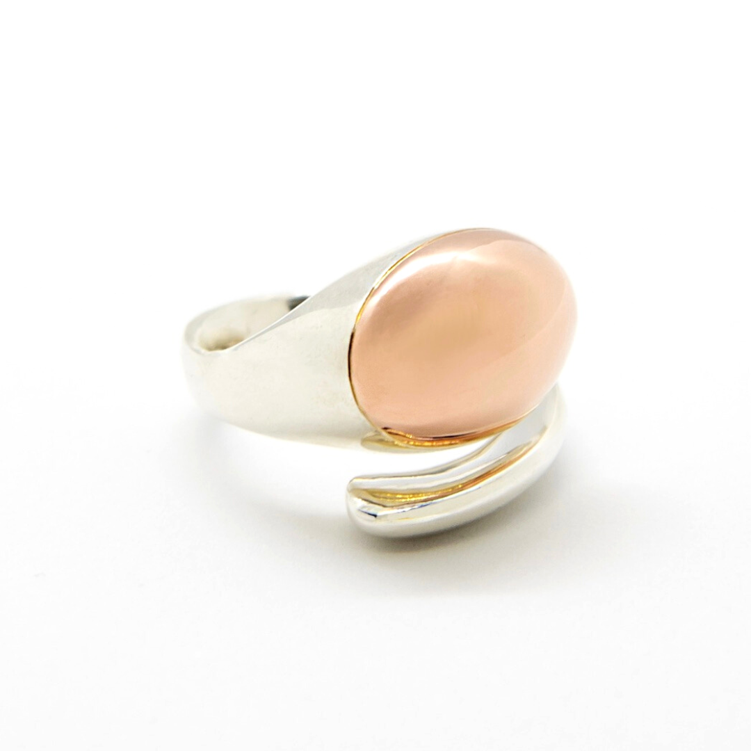 SNAKE RING · SILVER AND GOLD