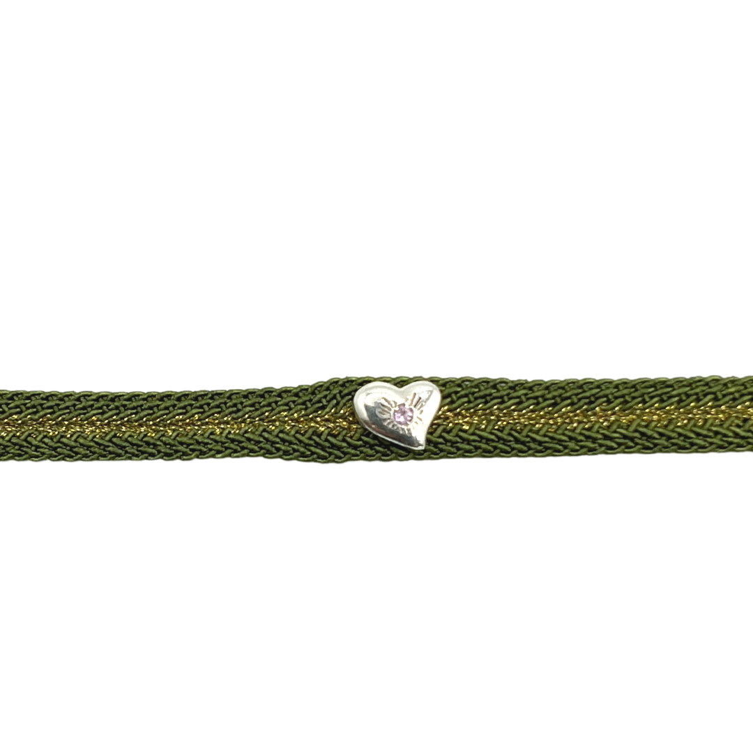 les-amours-green-bracelet-silver-heart-diamond-front.png