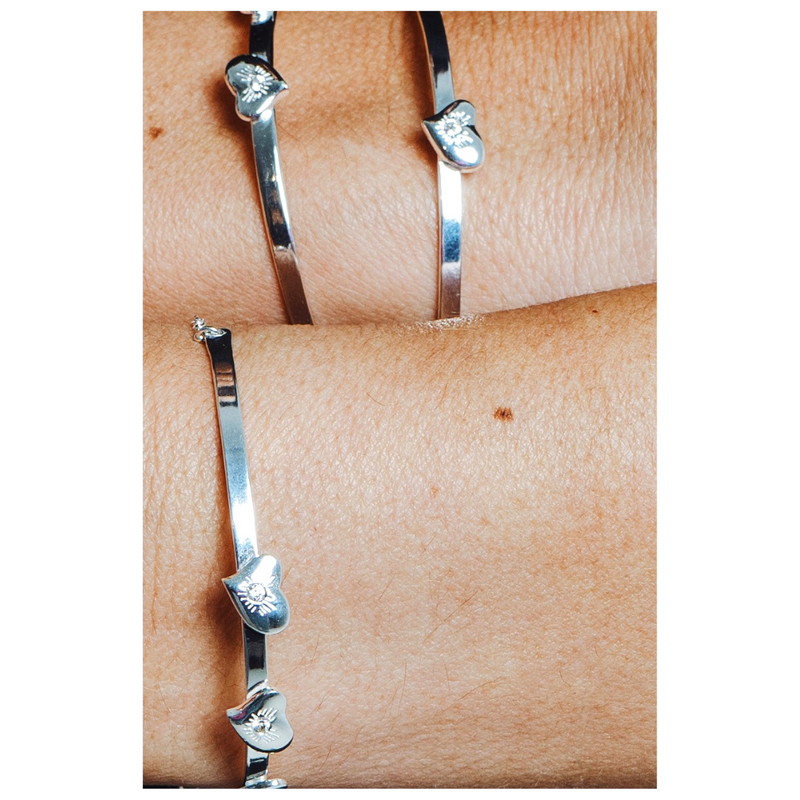 LES AMOURS bangle: Sterling silver