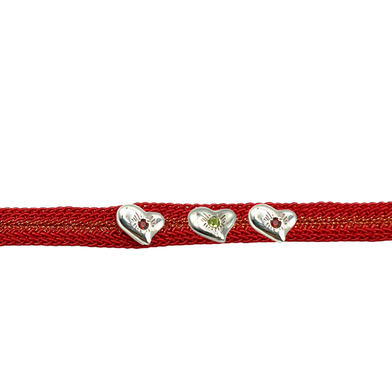 LES AMOURS bracelet♥♥♥: Recycled sterling silver and natural gemstone