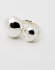 COCOON DOUBLE SPHERE Ring: sterling silver
