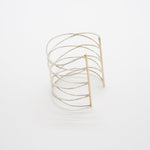 CONNECTION Cuff: Yellow gold and sterling silver