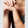 Bracelet manchette TOCAPUS: or jaune 14 carats